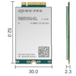 ماژول مودم IoT 5G سلولار 2.5 گیگابیت بر ثانیه RM500Q-GL عملی B46 LAA